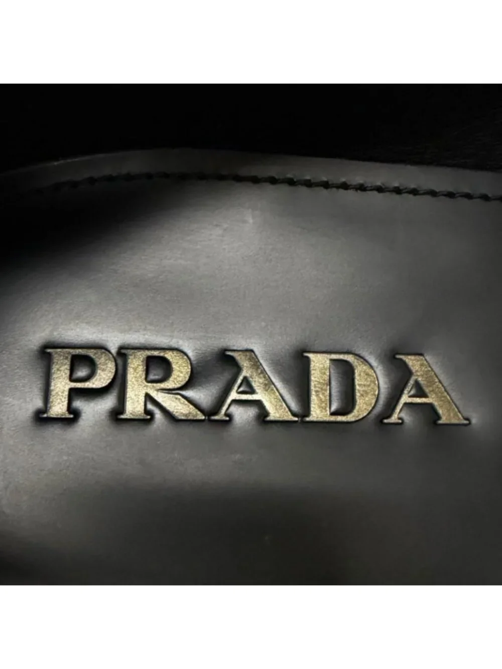 Prada Leather Penny Loafer Coin Loafers Flat Shoes Moccasins Black 8.5